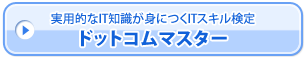 実用的なIT知識が身につくITスキル検定 ドットコムマスター